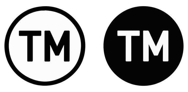 round trademark tm symbol icon