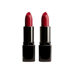 Two red lipsticks on Transparent Background