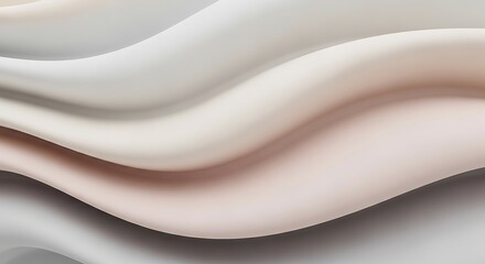 Soft, flowing waves of neutral colors create a serene and elegant abstract background