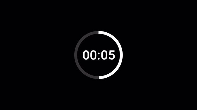 10 seconds Sliding Countdown Timer Animation, 10 to 0 Seconds Countdown Video, Ten seconds Sliding Countdown Timer, 10 Second digital Clock Animation, Scrolling Numbers on Black Background. 