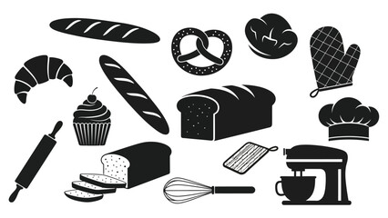 Baking essentials collection for culinary delights