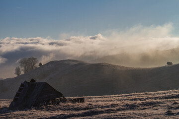 Landscape in Romania, Paltinis, Sibiu