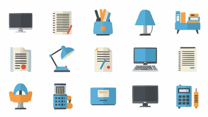 Office Supplies and Equipment - A Collection of Essential Items.