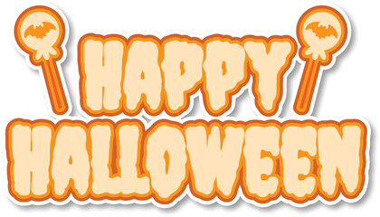 Halloween Text Sticker