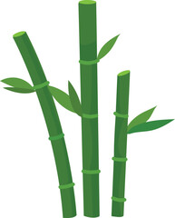 Bamboo Stalks Illustration for Chinese New Year Festival Design