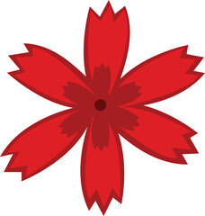 Red Plum Blossom Illustration for Chinese New Year Festival Design