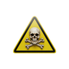 Skull and Crossbones Danger Warning Sign