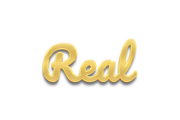 Real transparent 3d text style effect