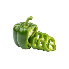 Sliced Green Bell Pepper