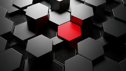 High-Tech Industrial Background with Geometric Pattern