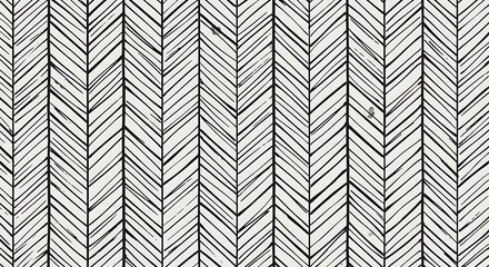 Herringbone Pattern - A Detailed Black and White Design.