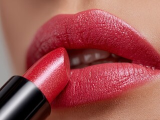 Creative Application of Matte Lipstick for Glamorous Look