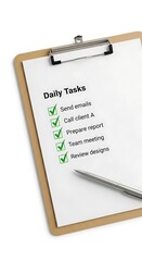 Daily Tasks Checklist - Efficiency and Productivity in Action.