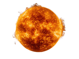 Sun's Fiery Surface Close-Up