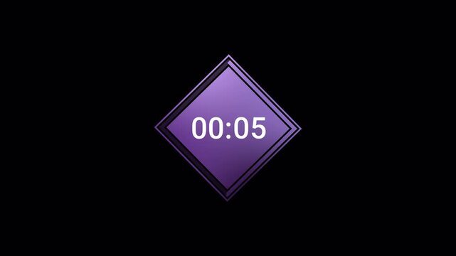 10 seconds Sliding Countdown Timer Animation, 10 to 0 Seconds Countdown Video, Ten seconds Sliding Countdown Timer, 10 Second digital Clock Animation, Scrolling Numbers on Black Background. 
