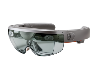 Augmented Reality Smart Glasses Isolated on White Background 