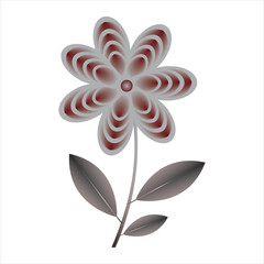 Elegant floral vector illustration with gradient petals and modern abstract design.