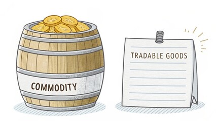 Gold Commodity Barrel and Tradable Goods Note