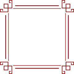 Obraz premium Geometric Square Border Frame with Clean Outline for Modern Branding Templates