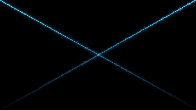 The image features a striking, abstract "X" shape composed of two intersecting diagonal lines. These lines are rendered with a fiery, glowing orange and amber texture.