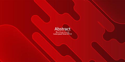 Red Abstract Gradient Background with Dynamic Liquid Shapes and Lines, Suit for banner, web, brochure, pamflet and presentation