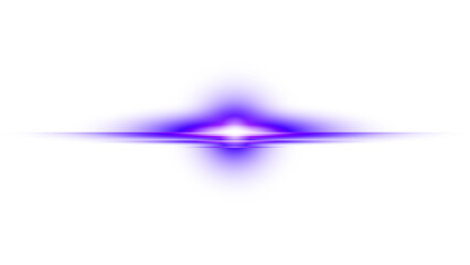 PNG blue light flare with glow and shine on transparent background