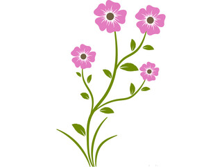 Purple Flowers Vectors