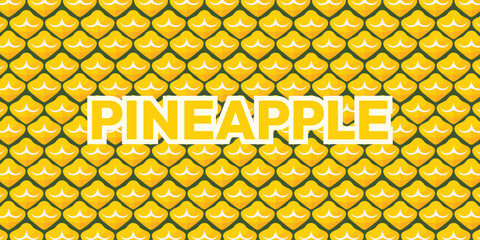 Background texture pattern pineapple. Yellow color pineapple skin motif © Widy Amelia Putri