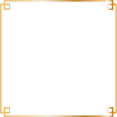 Obraz premium Modern Outline Frame with Gold Lines for Editorial Template Design