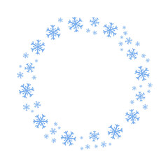 christmas background with snowflakes