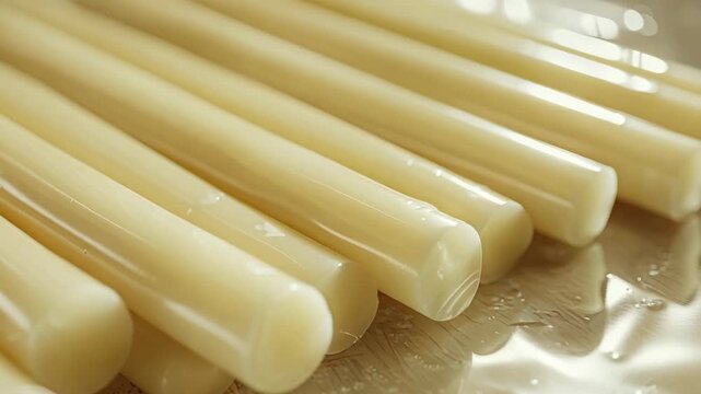condensed milk tubes. selective focus