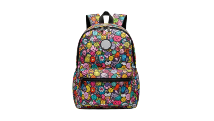 A Colorful backpack isolated