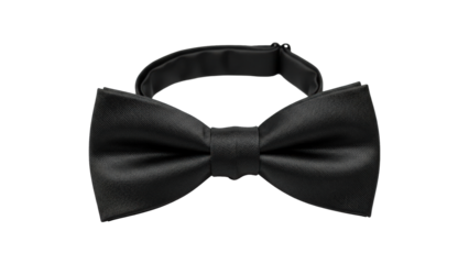 An elegant black bow tie, classic formal accessory. Perfect for a refined look.