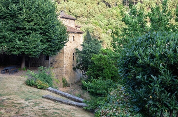 An old fortified building in the park