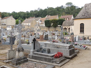 Cemetery in Monfort-l'Amaury - France