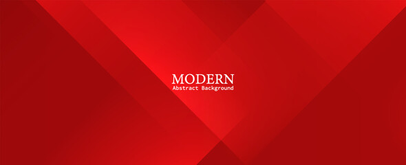 Abstract Dynamic Red Gradient Shapes Background. Futuristic Technology Concept