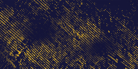 Abstract yellow-blue frame on a dark background. Sporty design in grunge illustratiions vector art color poster