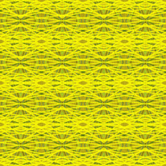 Vibrant Seamless Lime Yellow Geometric Diamond Lattice Pattern: Fluorescent Grid with Mustard Green Detail on a Bright Woven Fabric Texture.