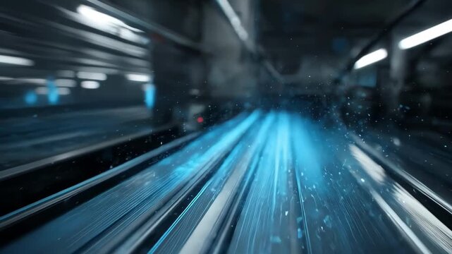 Fastpaced medium shot of UV light curing a hard metal coating emphasizing the rapid solidification process and strengthened surface texture.
