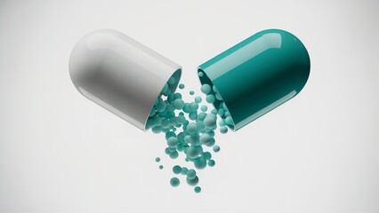 Medical Capsule Releasing Healing Particles