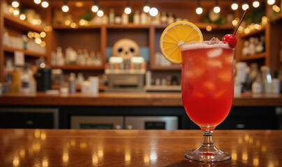 Festive Mezcal Punch – Vibrant Christmas Cocktail with Orange Garnish for Holiday Celebrations and Mexican Cultural Events