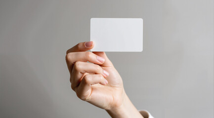 Credit Card Mockup – Minimalist White Plastic Template for Financial Branding and Digital Payment Presentations