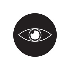 bright eye vision icon sign vector