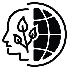 Environmental Science Subjects Icon Line Vector Illustration