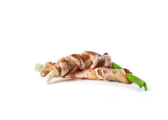 Sicilian Bacon Rolled on Chive ("Cipollata") cooked and ready to eat