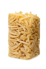 pasta packaging isolated on white background, Casarecci type