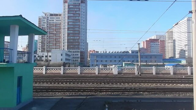 Pyongyang Railway Station in North Korea