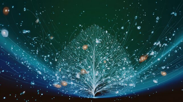 AI growth concept illustrating exponential scaling and computational power increase.