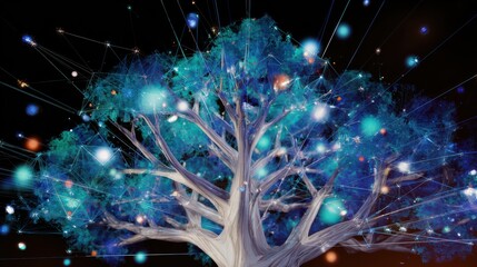 AI growth concept illustrating exponential scaling and computational power increase.