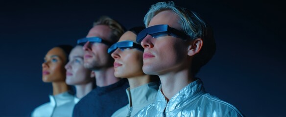 optimistic future visionaries come together to create a better tomorrow with creativity and teamwork